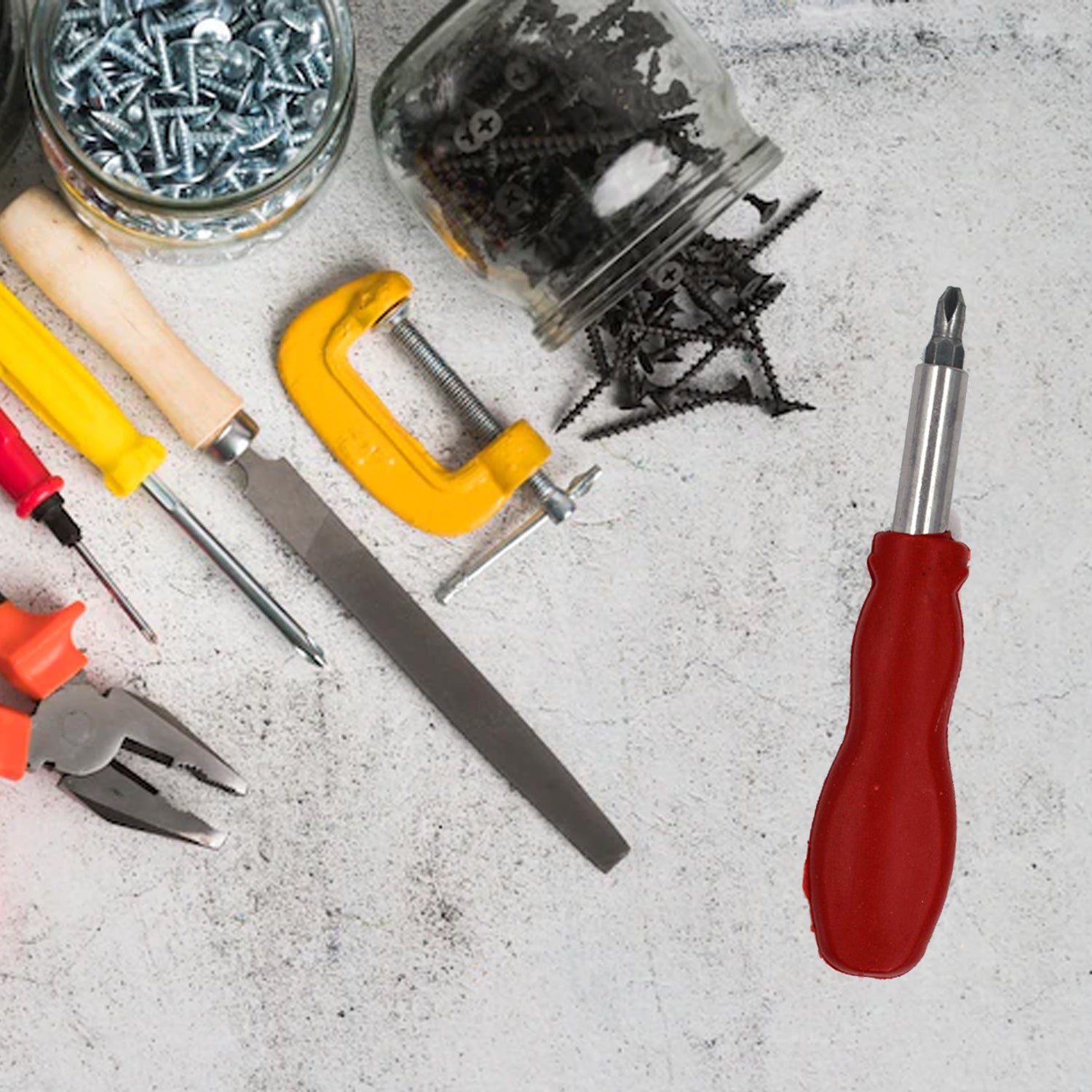 9184 14-Pieces Screwdriver Kit/Screwdriver combo Set Combination Plier For Home Use/For Multipurpose Application DeoDap 9184 14-Pieces Screwdriver Kit/Screwdriver combo Set Combination Plier For Home Use/For Multipurpose Application DeoDap